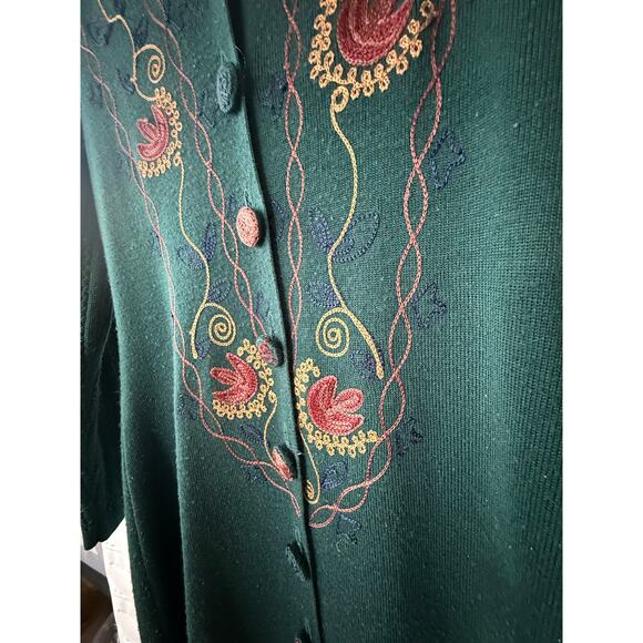 Vintage Carole Little Sweater DressWool Blend Long Sleeve Sweater Dress Sz Small - Picture 2 of 7